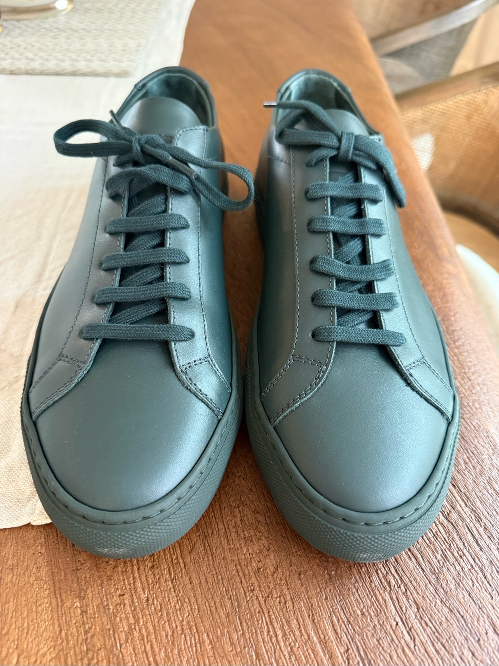 Men’s NWT Common Projects Original Low Achilles in Forest Green